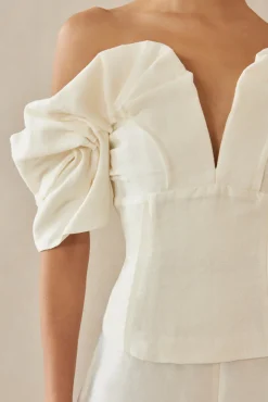 Tops>Cult Gaia ABBY TOP - Off White