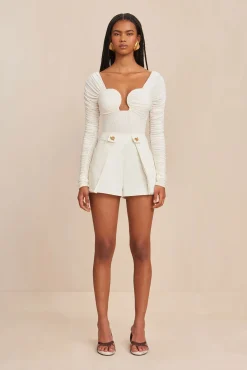 Bottoms>Cult Gaia ADALEE SHORT - Off White