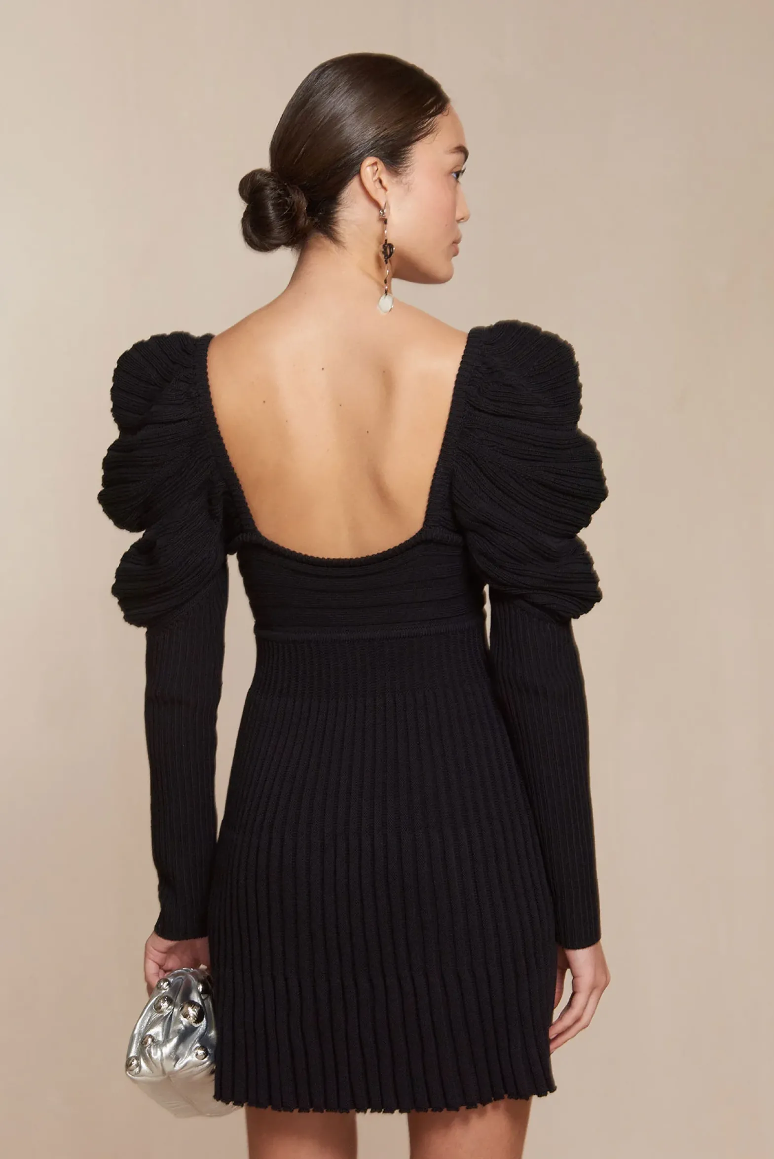 Knits>Cult Gaia ADELIE KNIT DRESS - Black