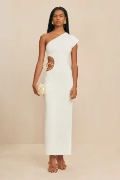 Dresses|Knits>Cult Gaia ADRIAN KNIT DRESS - Off White