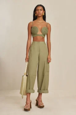 Bottoms>Cult Gaia ADRIE PANT - Tea