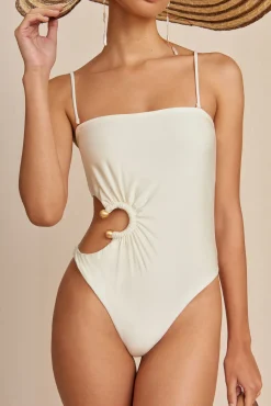 One Pieces>Cult Gaia ALTA ONE PIECE - OFF WHITE