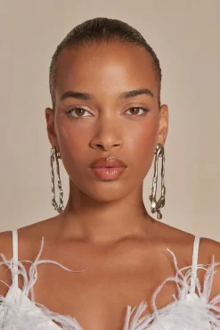 Earrings|Jewelry>Cult Gaia AMINAH EARRING - Shiny Silver