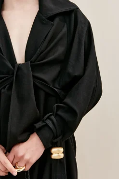 Outerwear>Cult Gaia APRIL TRENCH COAT - Black