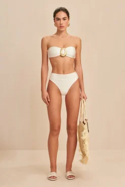 Bikinis>Cult Gaia ARADHYA BIKINI BOTTOM - Off White