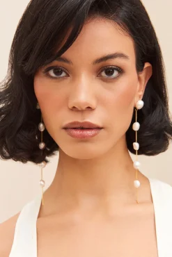 Earrings|Jewelry>Cult Gaia ATUM EARRING - Pearl