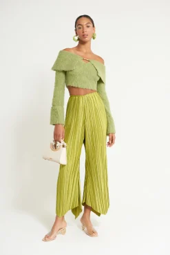 Tops|Knits>Cult Gaia AUDIE KNIT TOP - Pine