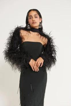 Outerwear|Tops>Cult Gaia AUDREY JACKET - Black