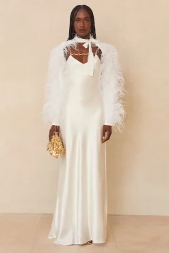 Outerwear|Tops>Cult Gaia AUDREY JACKET - Off White