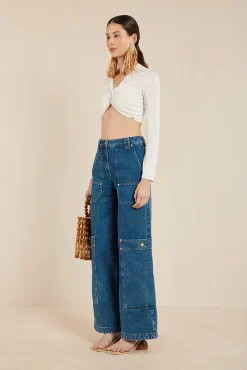 Tops>Cult Gaia AVANI TOP - Off White