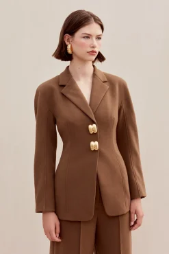 Outerwear|Sets>Cult Gaia AYDI JACKET - Affogato