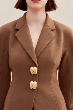 Outerwear|Sets>Cult Gaia AYDI JACKET - Affogato