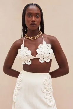 Bikinis>Cult Gaia BELLONA BIKINI TOP - Off White