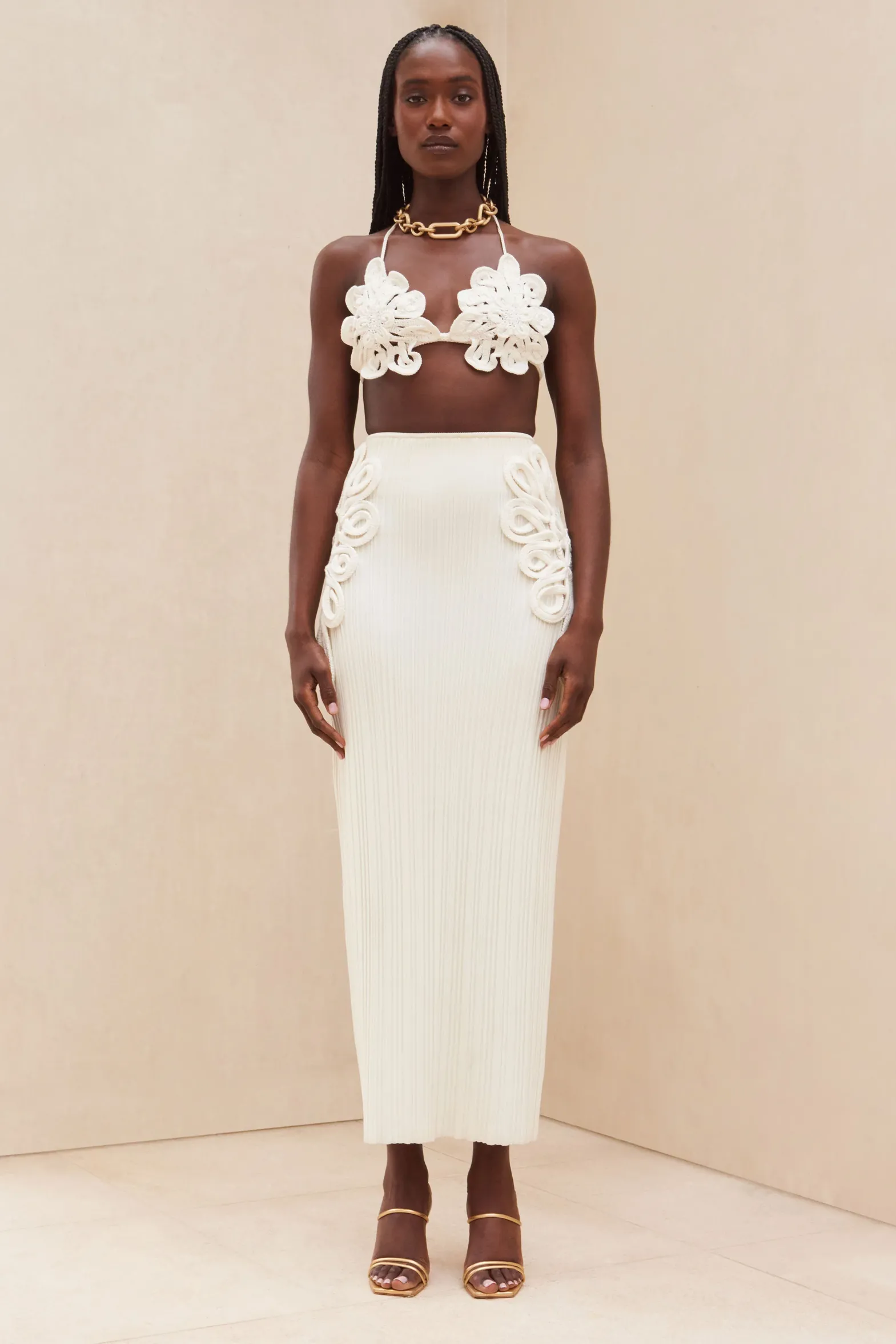 Bikinis>Cult Gaia BELLONA BIKINI TOP - Off White