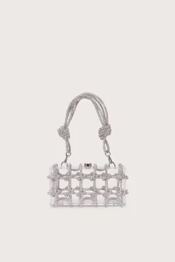 Shoulder Bags|Mini Bags>Cult Gaia BESS RHINESTONE SHOULDER BAG - Clear