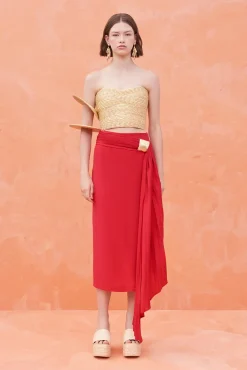 Bottoms>Cult Gaia CAROLINE SKIRT - Lollipop