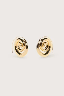 Earrings|Jewelry>Cult Gaia CASSIA EARRING - Shiny Brass