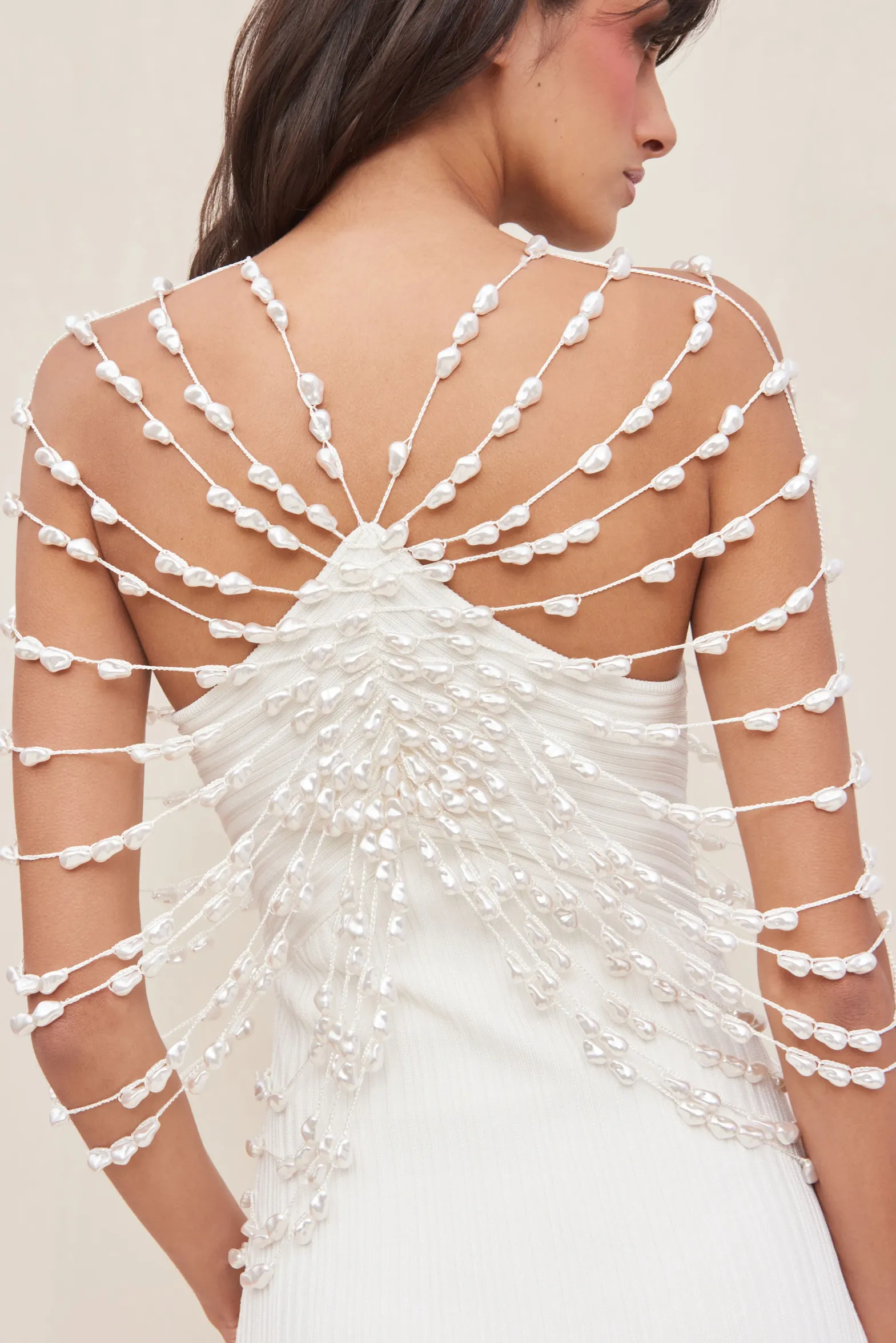 Knits|Dresses>Cult Gaia CECELIA KNIT DRESS - Off White