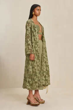 Tops>Cult Gaia CHANA DUSTER - Tea