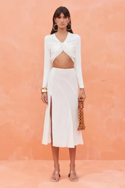 Bottoms>Cult Gaia DALLAS SKIRT - Off White