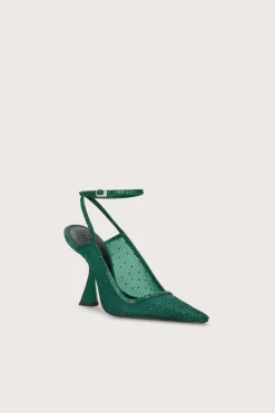 Evening|Shoes>Cult Gaia DIYA SLING BACK - MALACHITE