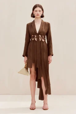 Dresses>Cult Gaia ELANA DRESS - Affogato