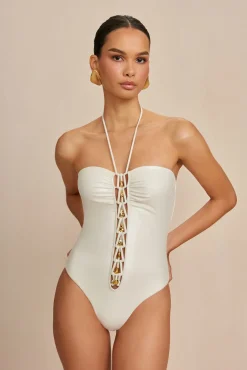 One Pieces>Cult Gaia ELORIE ONE PIECE - Off White