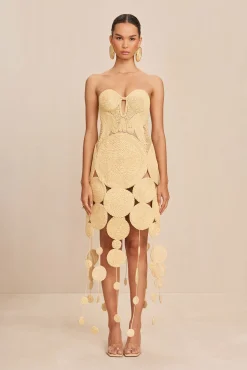 Gowns|Dresses>Cult Gaia FELIZ GOWN - Natural