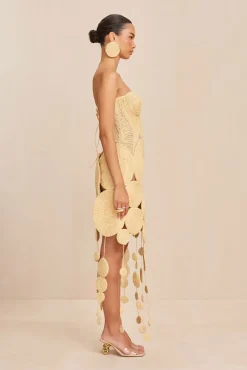 Gowns|Dresses>Cult Gaia FELIZ GOWN - Natural