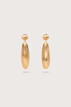 Earrings|Jewelry>Cult Gaia FIORE EARRING - Brushed Brass