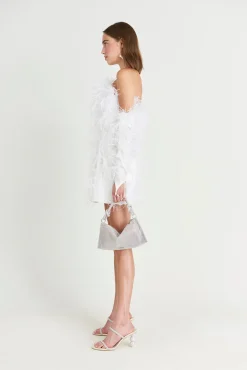 Accessories>Cult Gaia GAIA'S FEATHER GLOVES - Off White