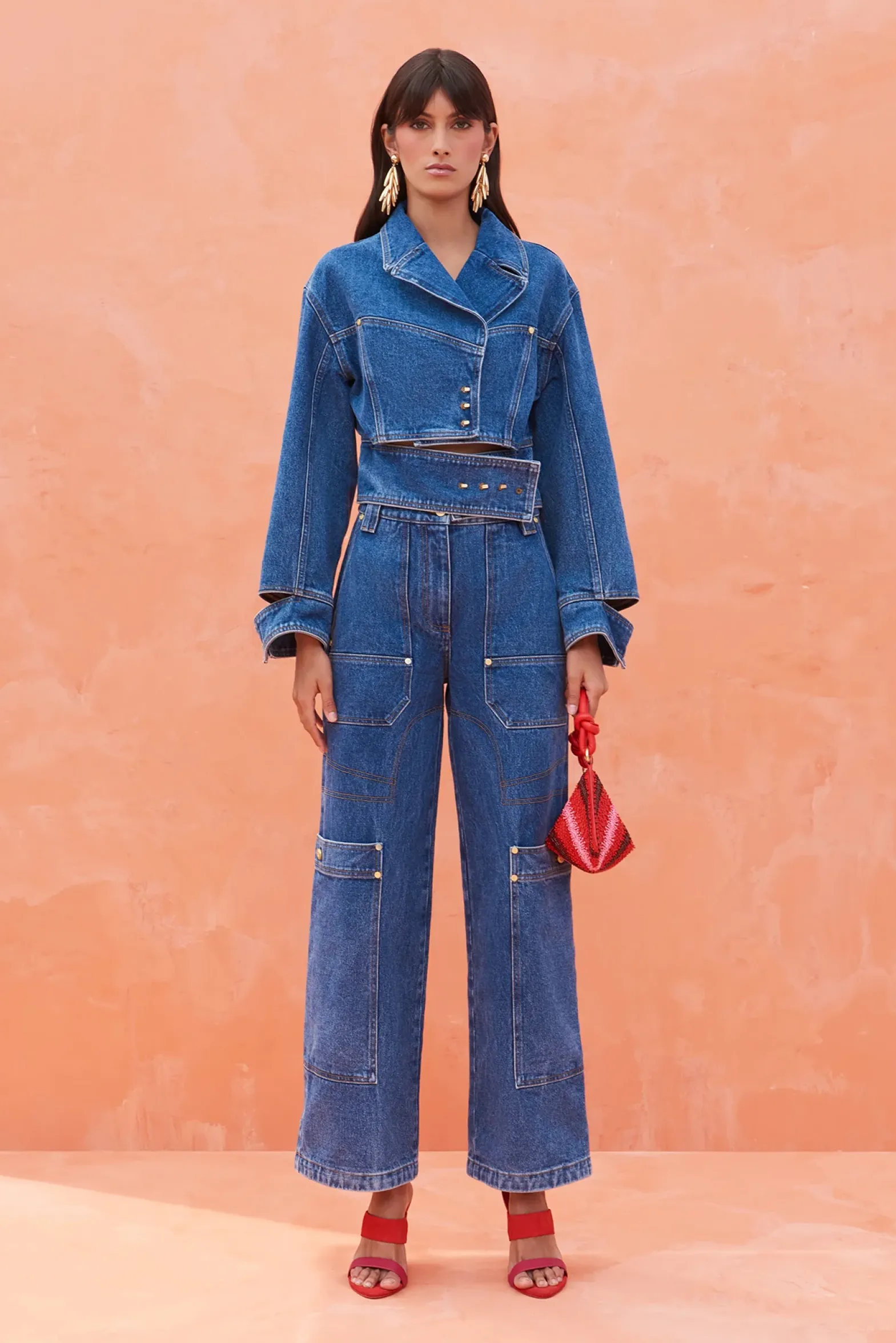 Outerwear>Cult Gaia GEORGIA JACKET - Indigo