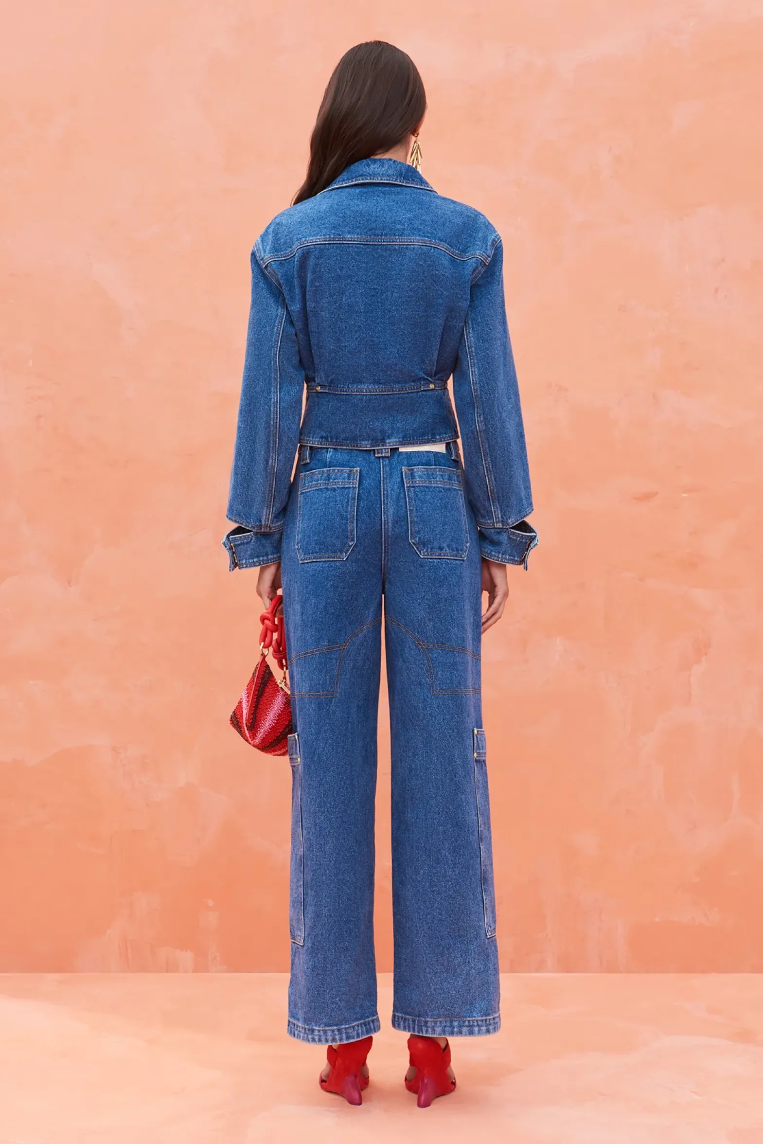 Outerwear>Cult Gaia GEORGIA JACKET - Indigo