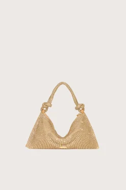 Shoulder Bags|Mini Bags>Cult Gaia HERA NANO RHINESTONE SHOULDER BAG - Champagne