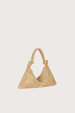 Shoulder Bags|Mini Bags>Cult Gaia HERA NANO RHINESTONE SHOULDER BAG - Champagne