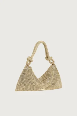 Shoulder Bags|Mini Bags>Cult Gaia HERA NANO RHINESTONE SHOULDER BAG - Sand Dollar