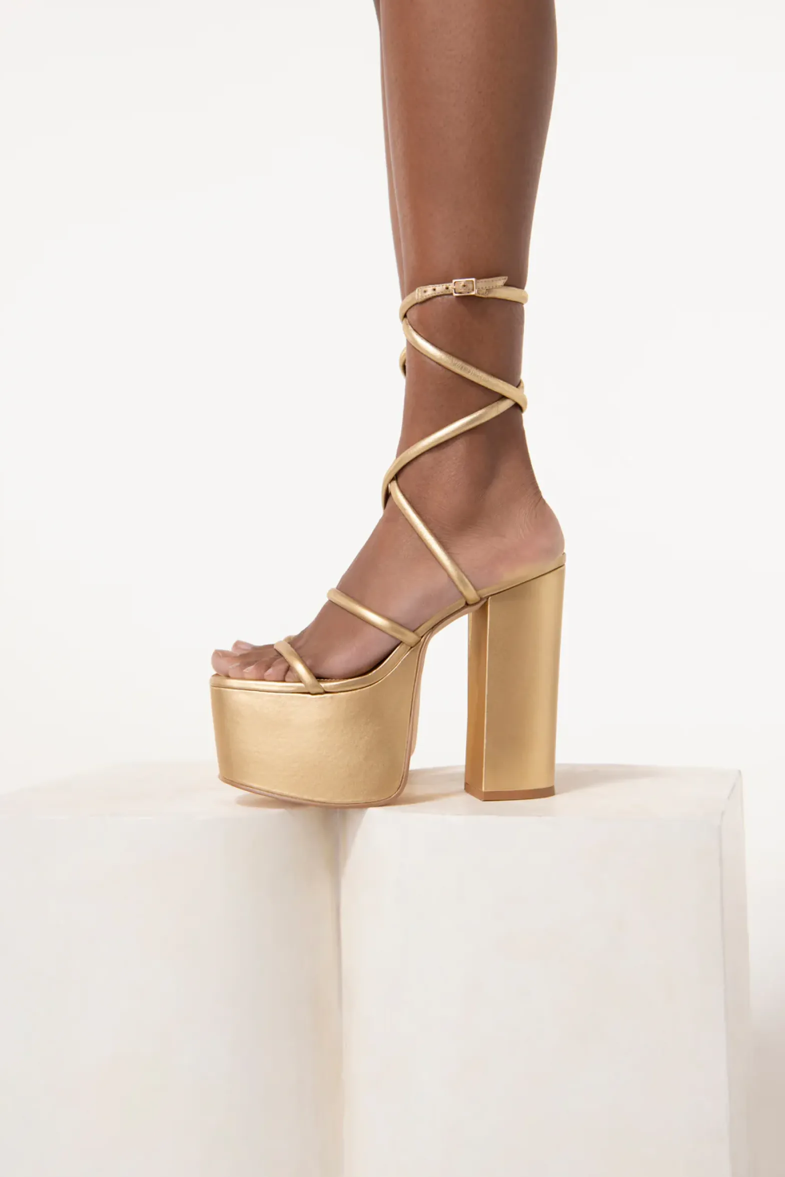 Platforms|Shoes>Cult Gaia HYTE PLATFORM - Gold
