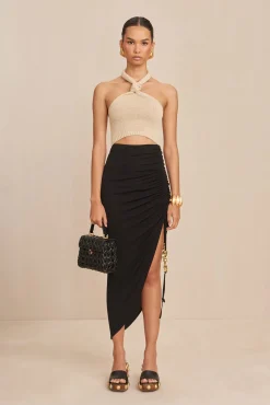 Bottoms>Cult Gaia ICARUS SKIRT - Black