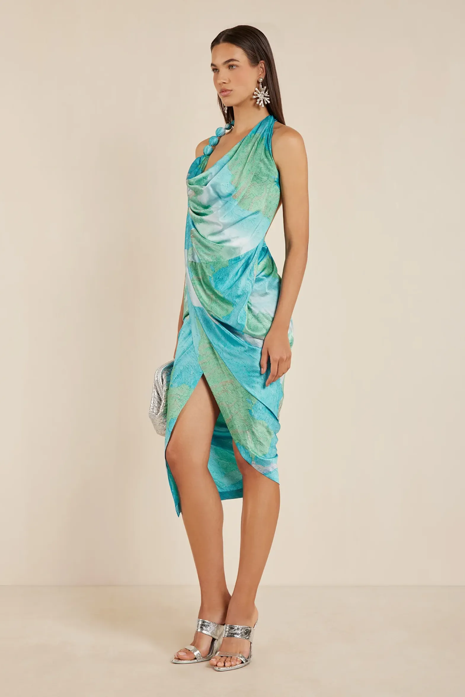 Dresses>Cult Gaia ILUKA DRESS - Landscape Print