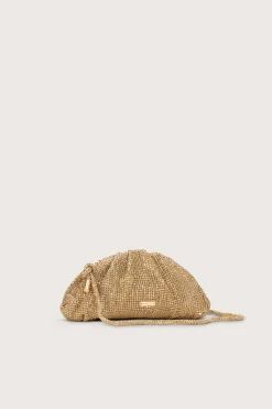 Clutches>Cult Gaia JAALA NANO RHINESTONE CLUTCH - CHAMPAGNE Brass