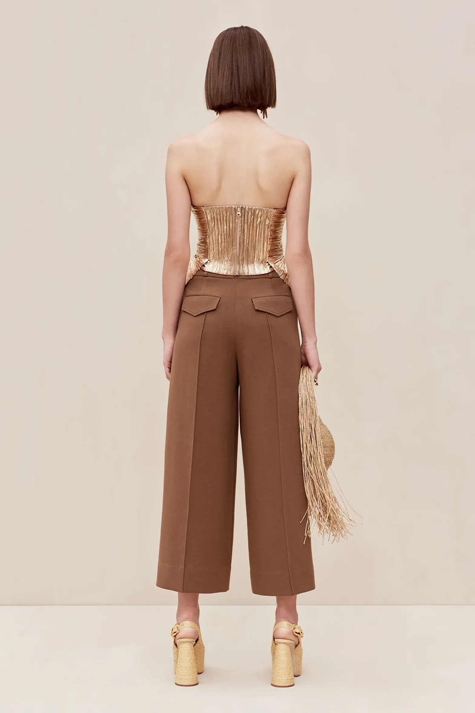 Tops>Cult Gaia JACE TOP - Gold