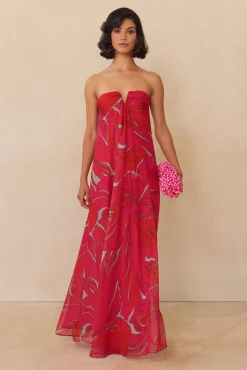 Gowns>Cult Gaia JANELLE GOWN - Chantarelle Pink