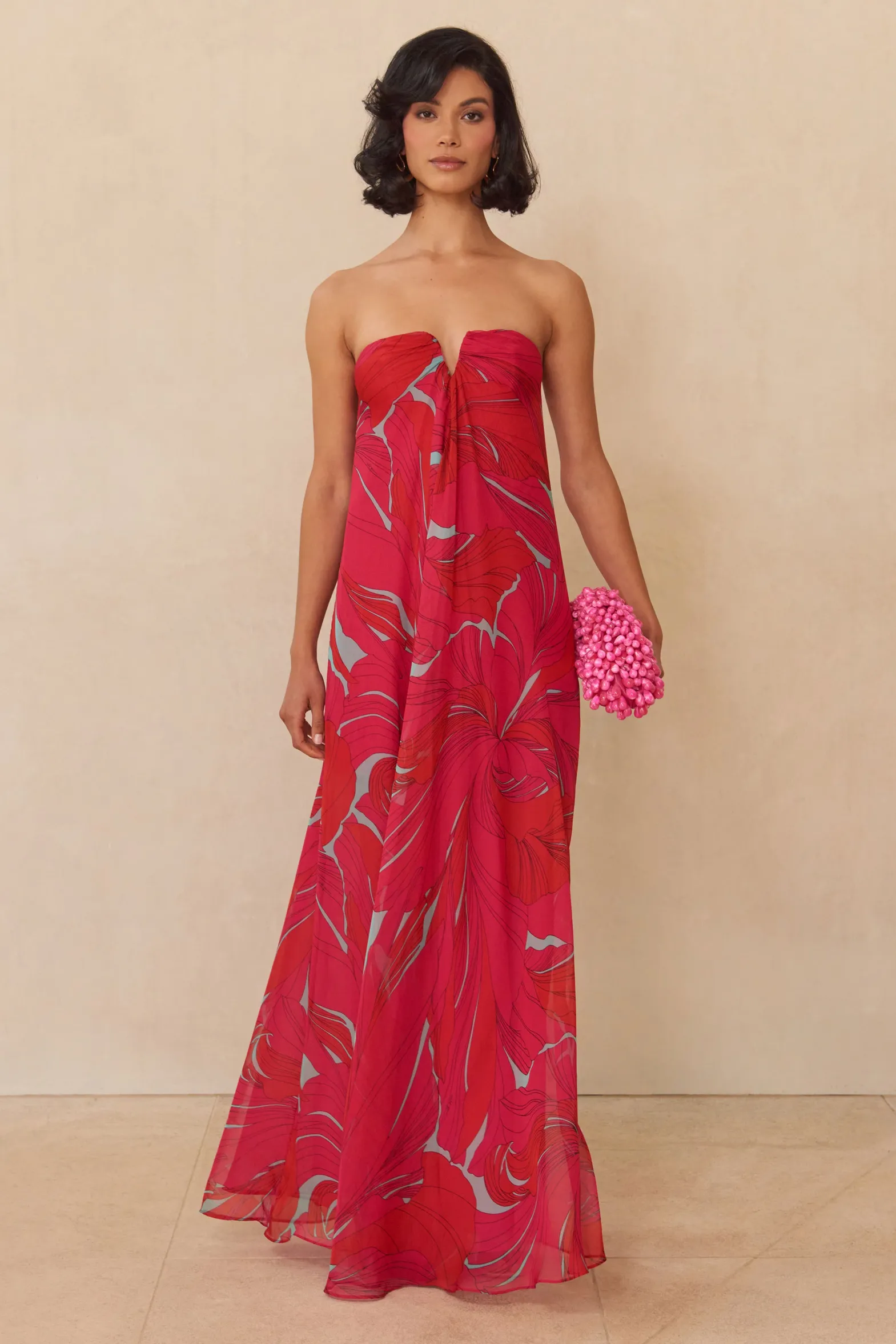 Gowns>Cult Gaia JANELLE GOWN - Chantarelle Pink