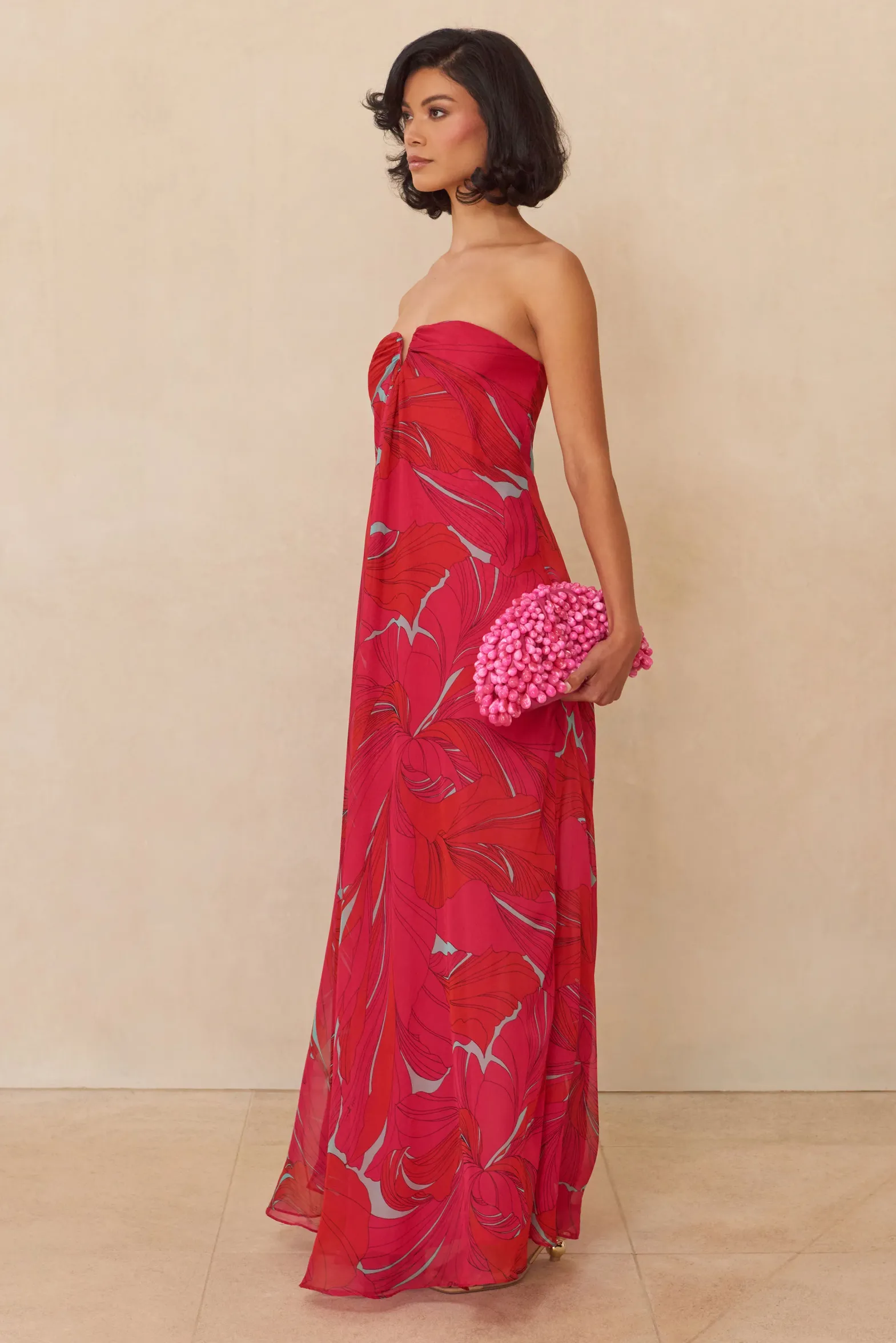 Gowns>Cult Gaia JANELLE GOWN - Chantarelle Pink