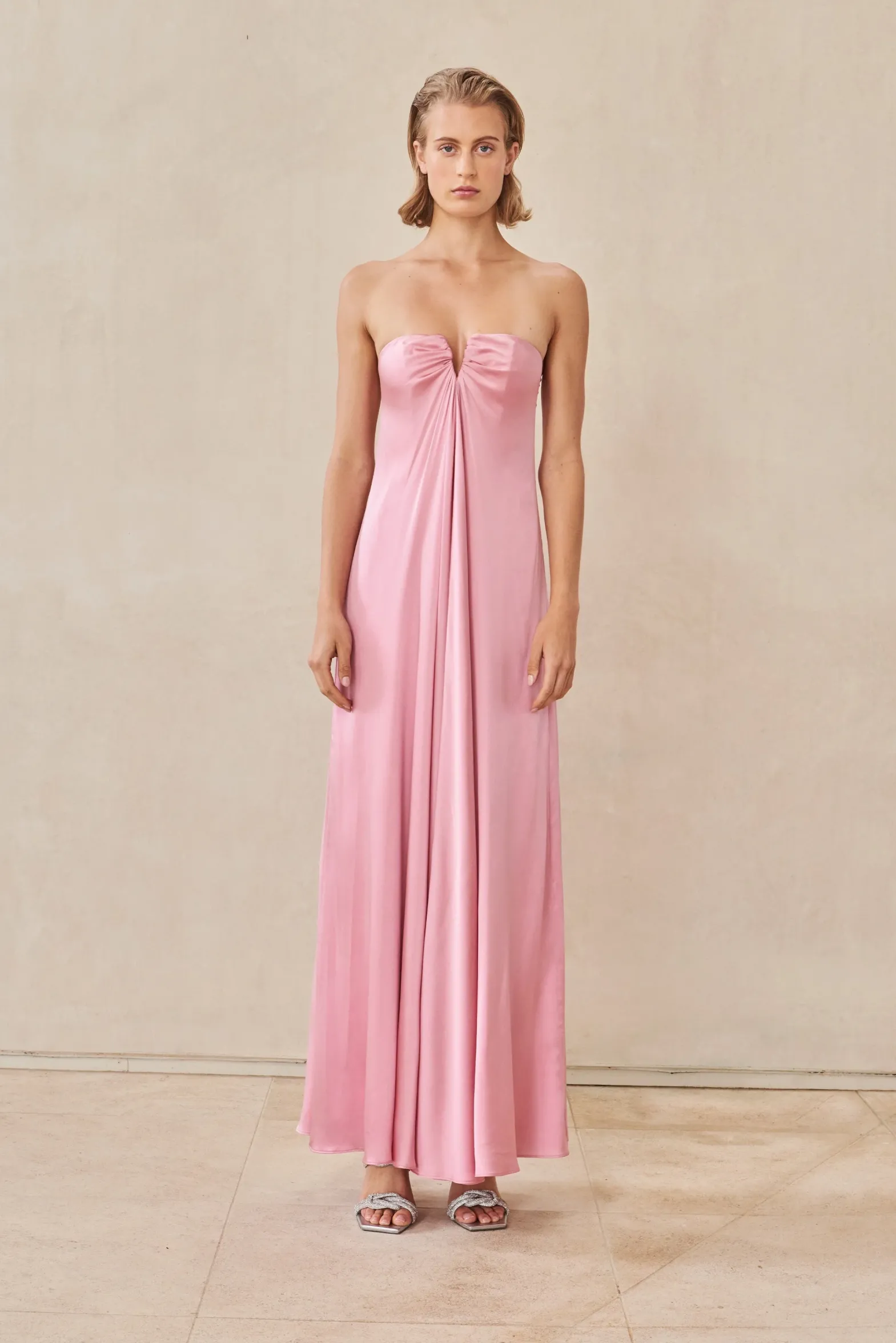 Gowns>Cult Gaia JANELLE GOWN - Shell Pink