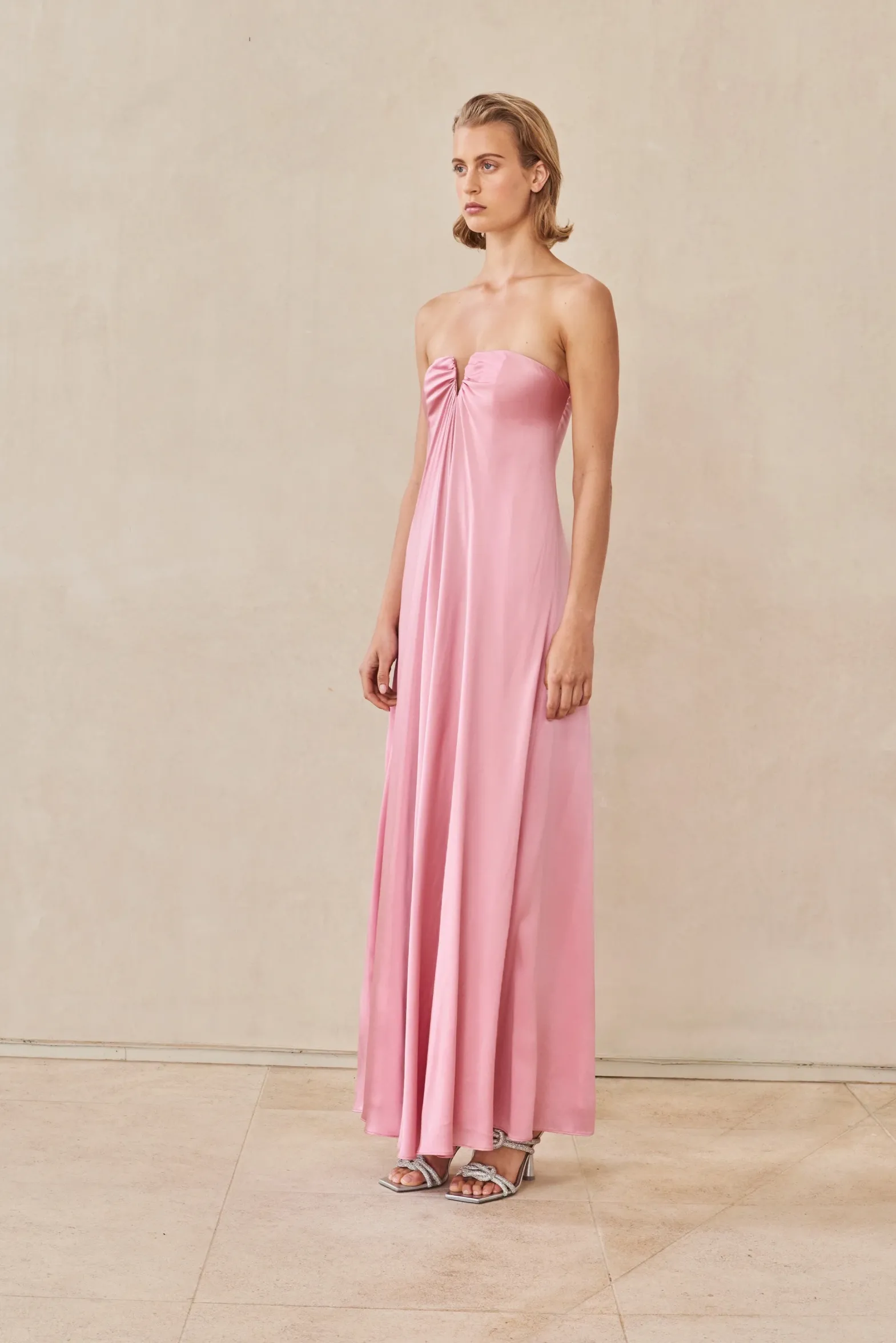 Gowns>Cult Gaia JANELLE GOWN - Shell Pink