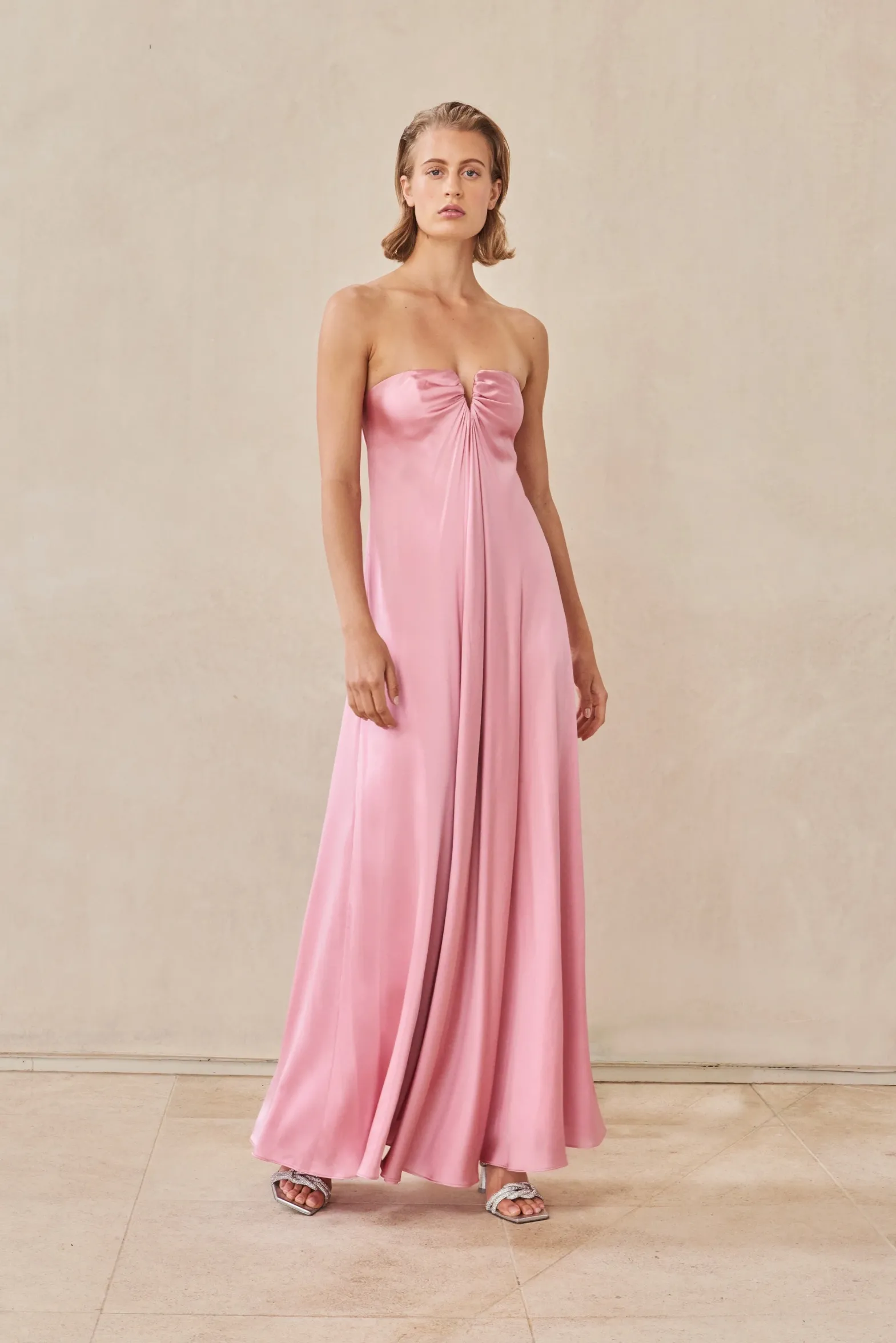 Gowns>Cult Gaia JANELLE GOWN - Shell Pink