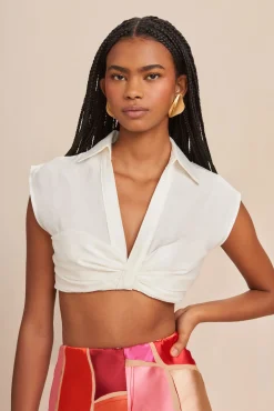 Tops>Cult Gaia JANETTE TOP - Off White