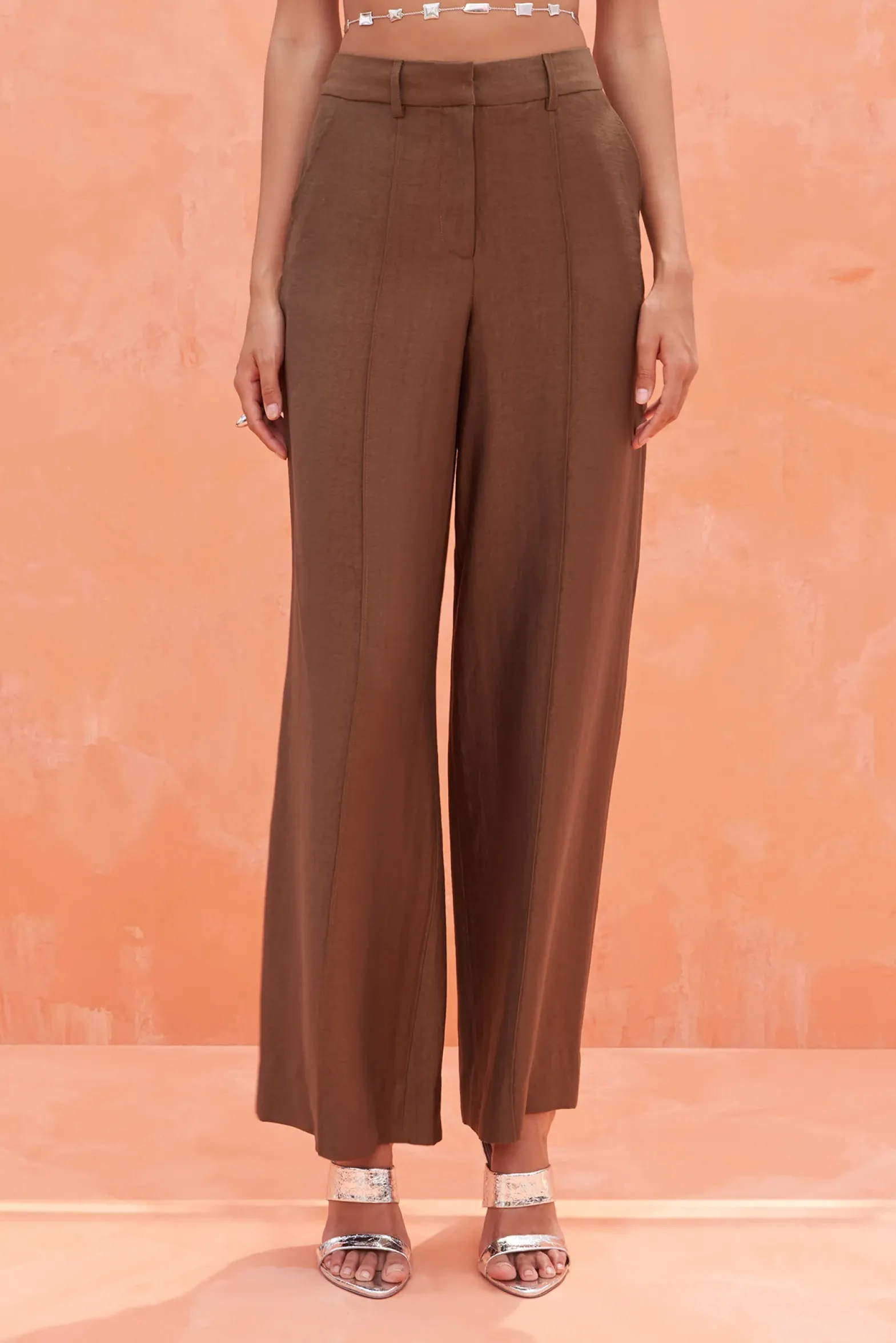 Sets|Bottoms>Cult Gaia JANINE PANT - Affogato