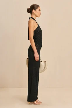 Sets|Bottoms>Cult Gaia JAYLA KNIT PANT - Black